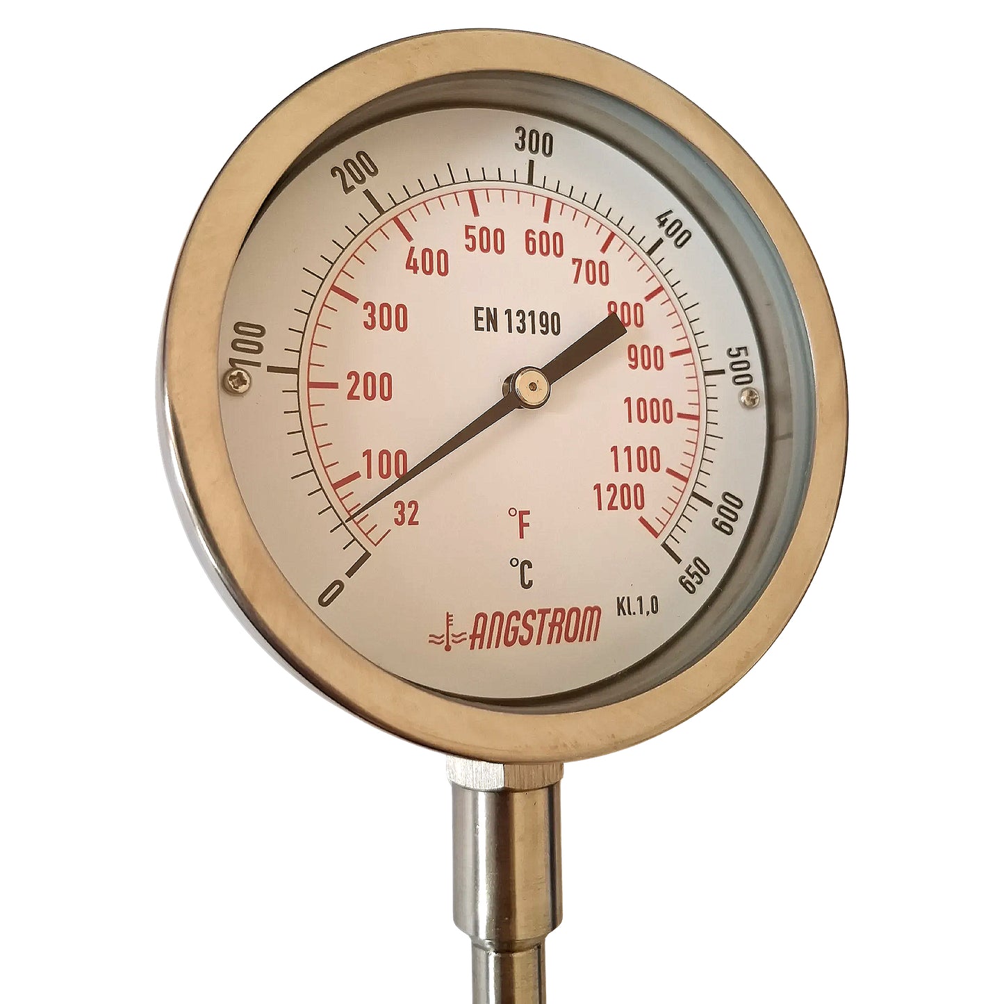 Angstrom Exhaust Gas thermometer, dial 100mm, 650C
