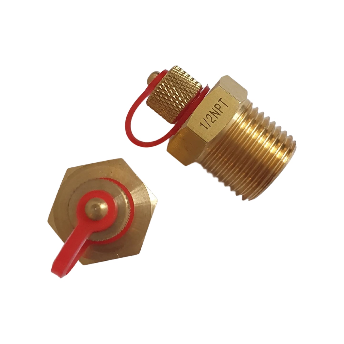 Angstrom brass test point, red, size 1/2"