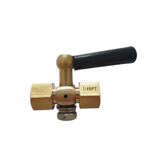 Angstrom brass gauge valve, female x female 1/4"
