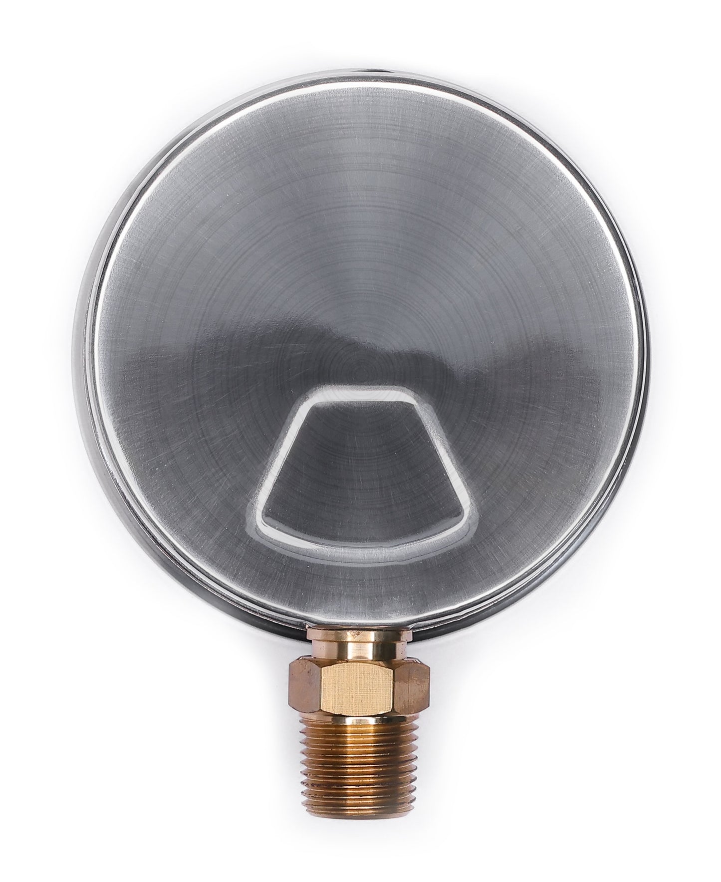 Angstrom pressure gauge, dial 100mm, lower mount, back view