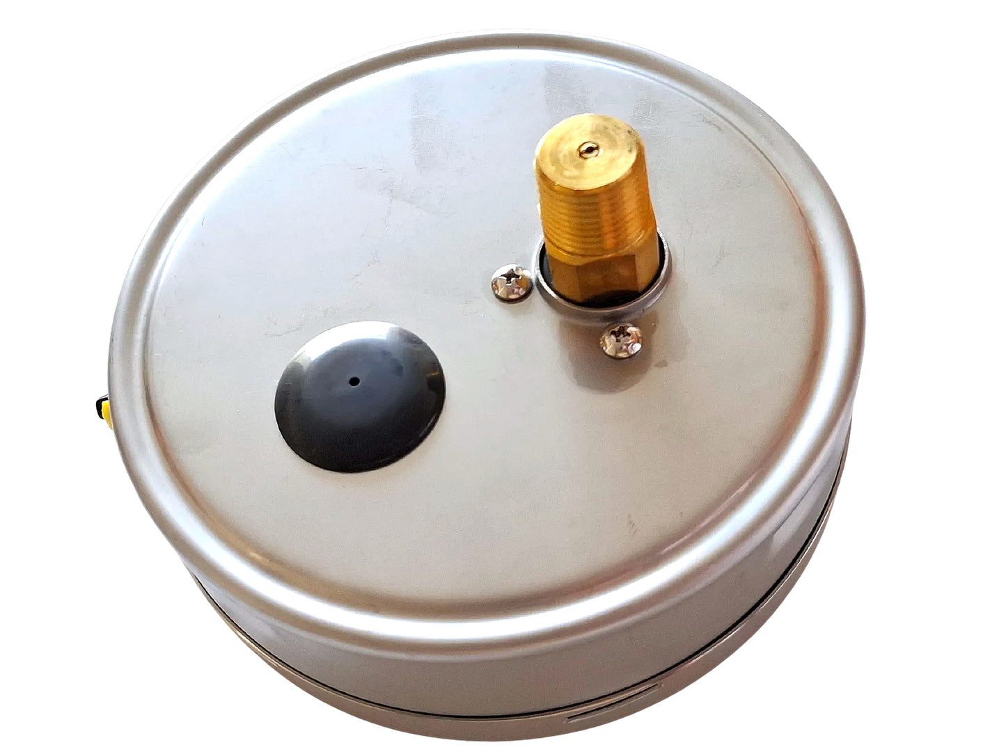 Angstrom pressure gauge, heavy duty, dial 160mm, lower back mount, back view