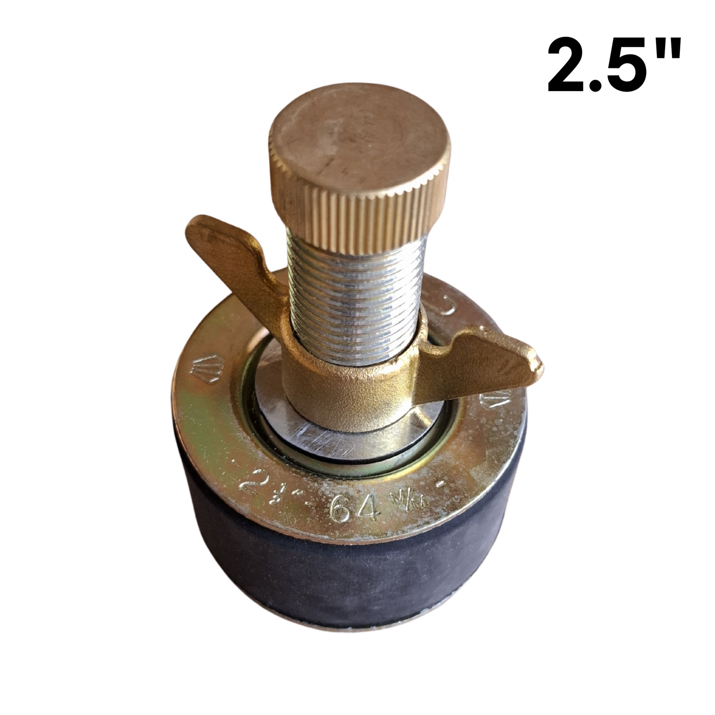 Crystal Test plug size 2.5" on white background