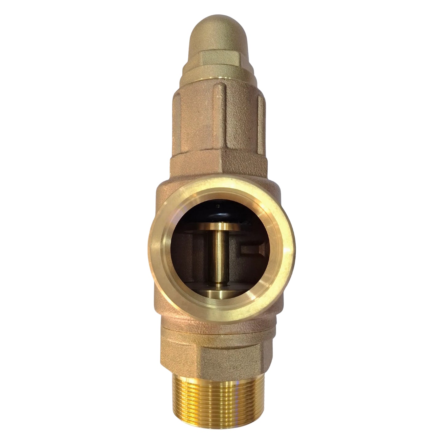 Bronze Pressure Safety Valve on a white background