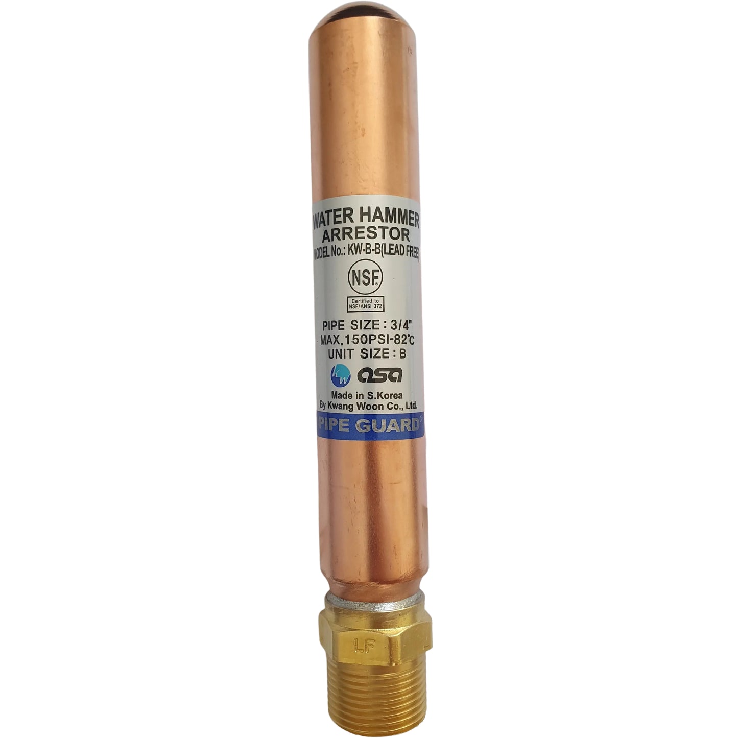 asa kwang woon water hammer arrestor 3/4”