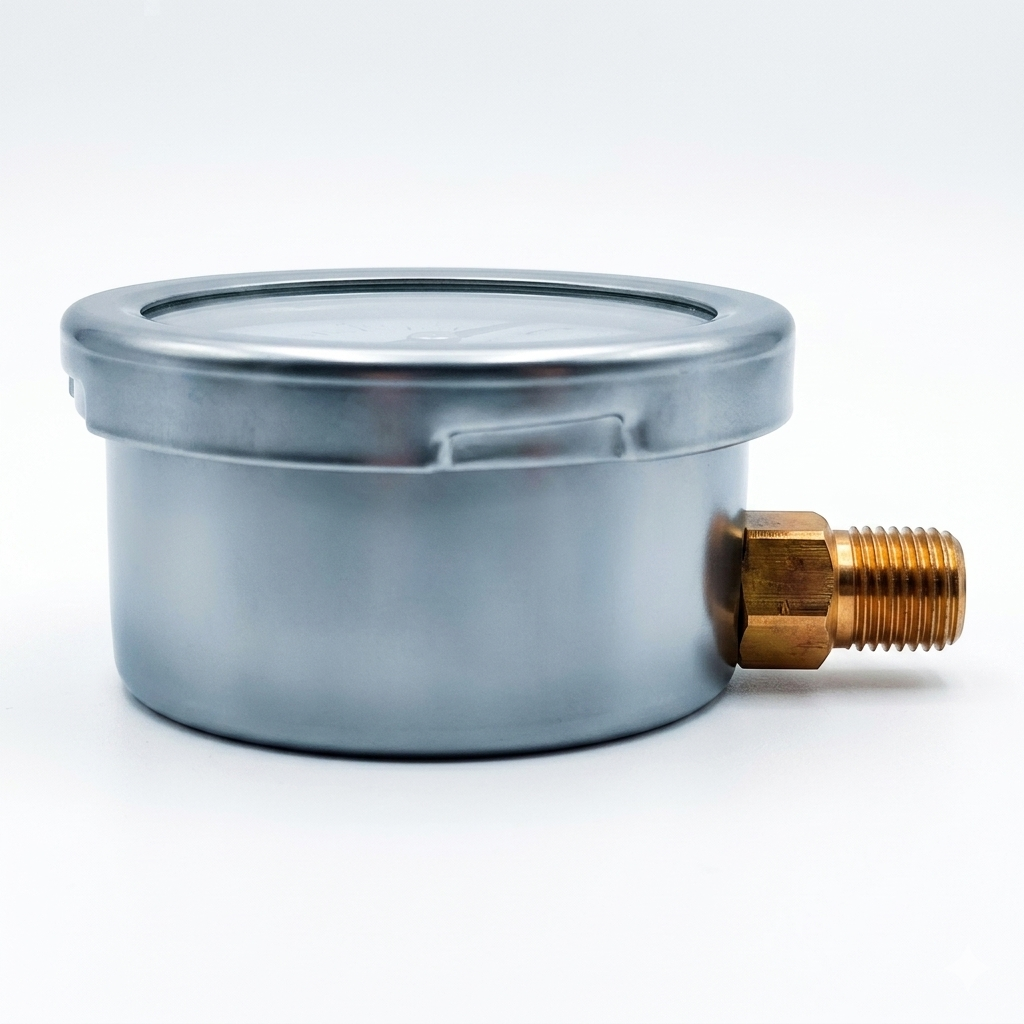 Angstrom Capsule Pressure Gauge - 63mm (2.5") - 60–400mbar Bottom Entry for Low-Pressure HVAC & Gas Systems UAE
