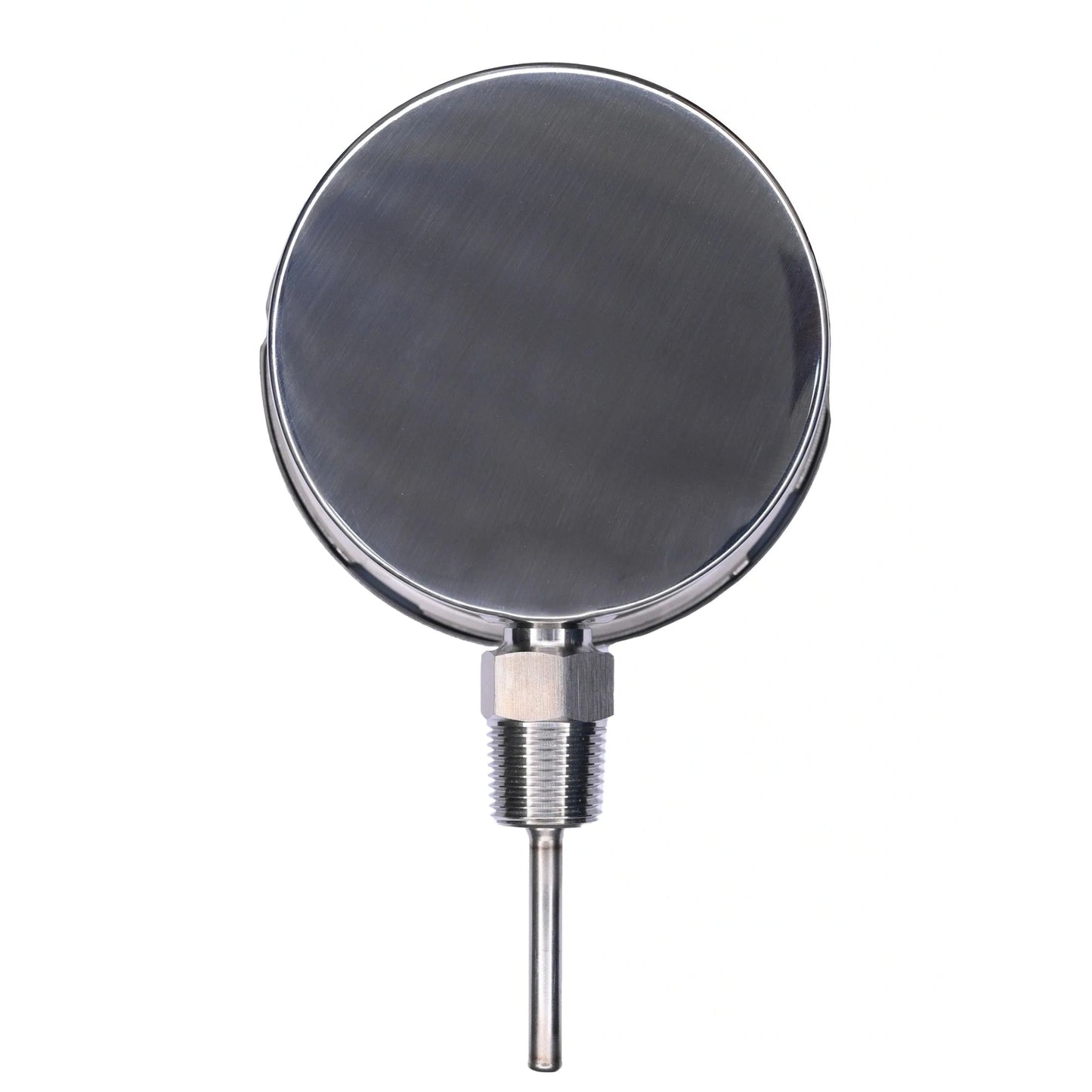 Angstrom bimetal thermometer, dial 100mm, lower mount, back view