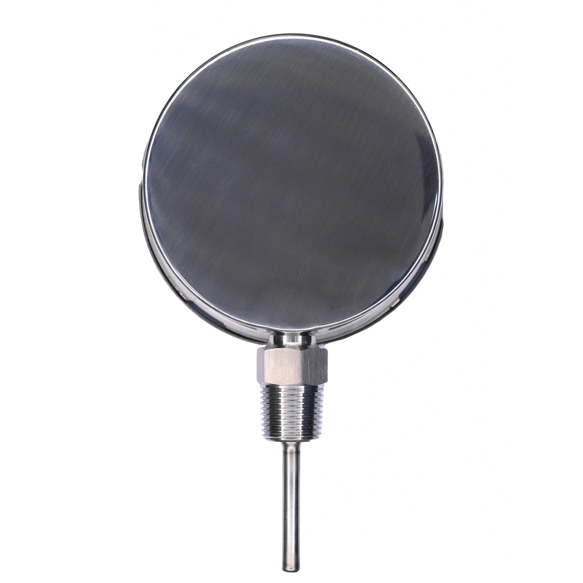 Angstrom bimetal thermometer, dial 100mm, lower mount, back view