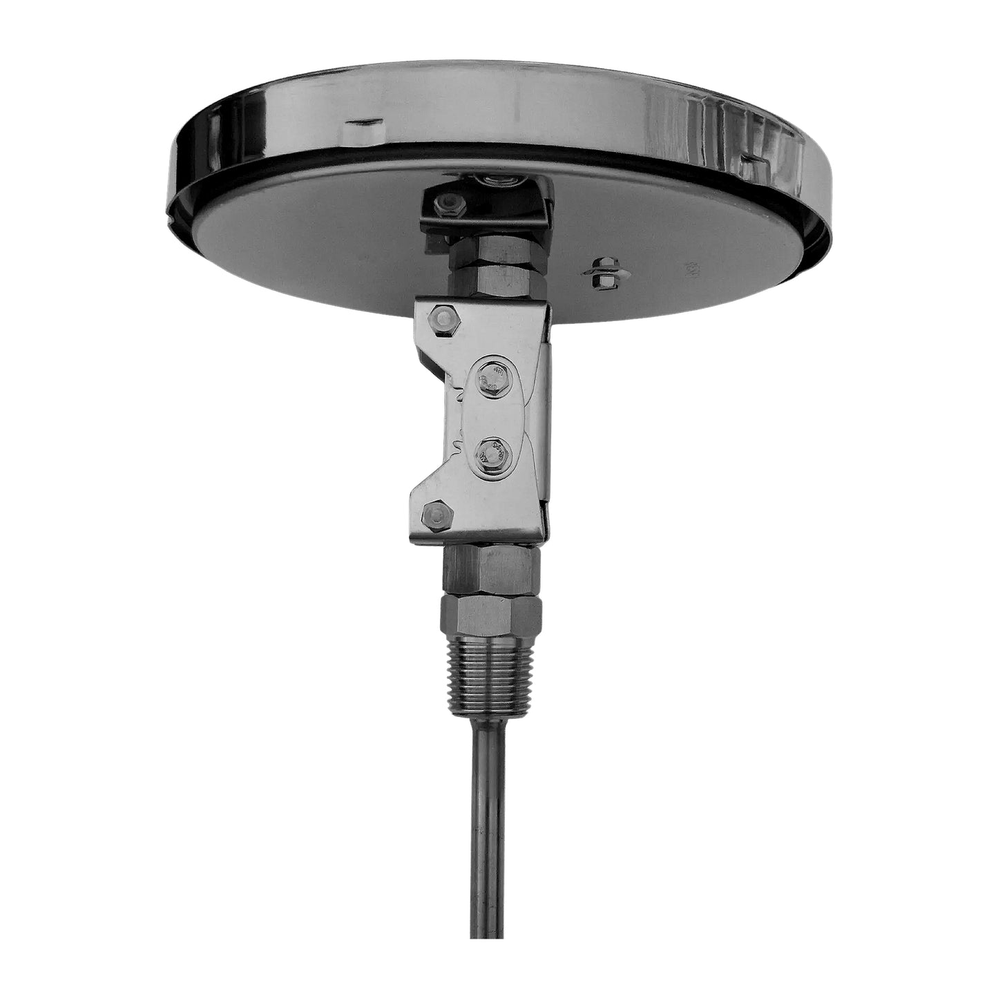 Angstrom bimetal thermometer, dial 160mm, Adjustable angle, side view