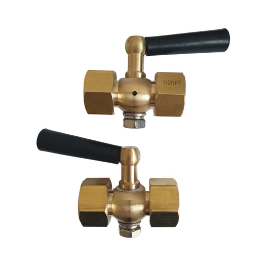 Angstrom brass gauge valve, female x female set of 2