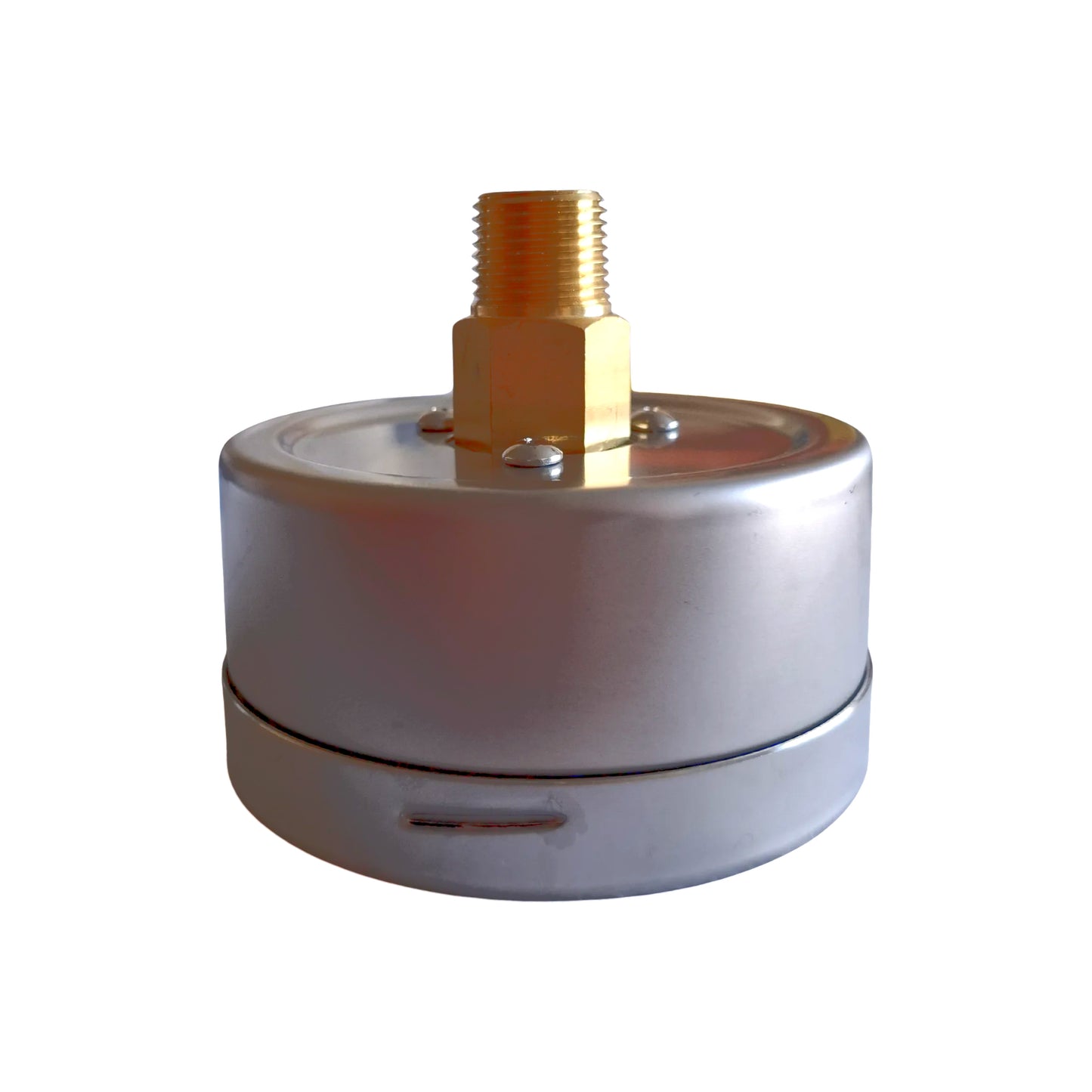 Angstrom capsule pressure gauge, dial 100mm, center back mount, side view