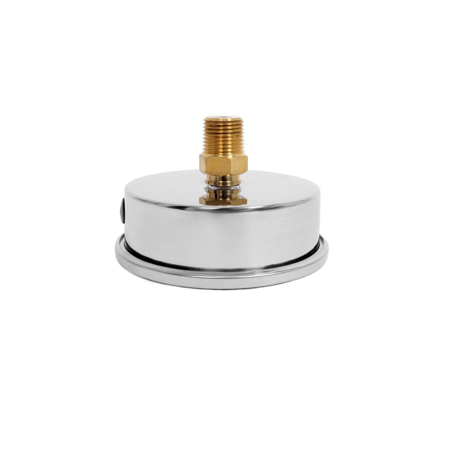 Angstrom pressure gauge, dial 100mm, center back mount, side view