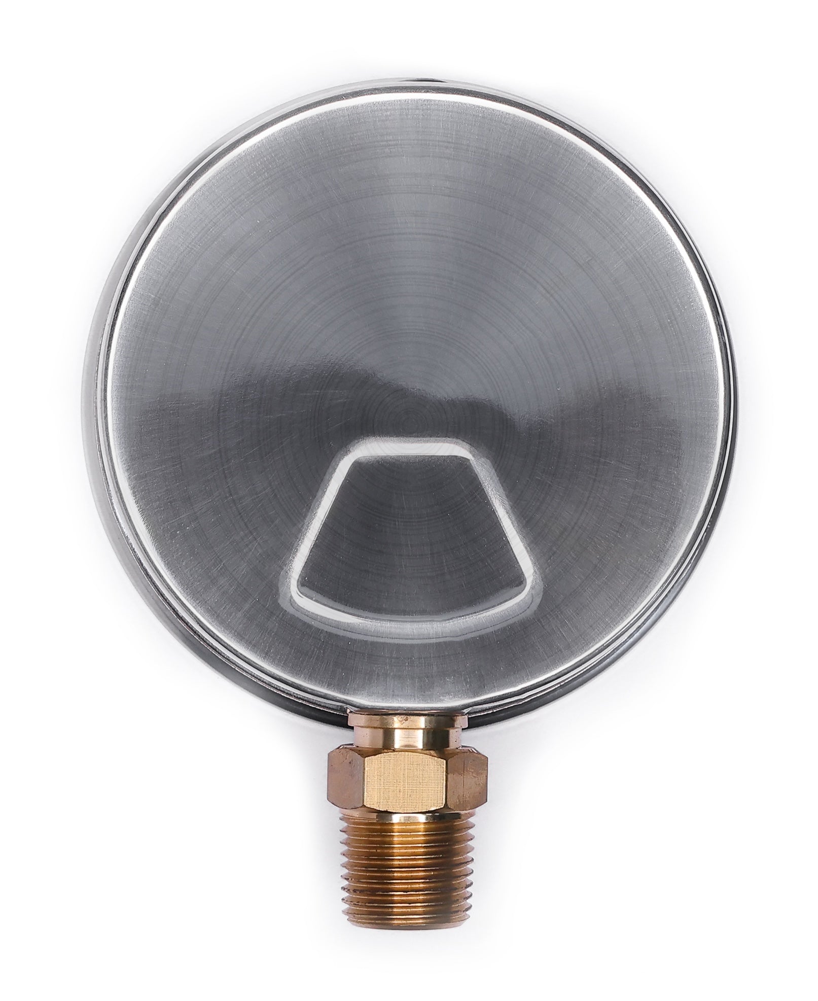 Angstrom pressure gauge, dial 100mm, lower mount, back view