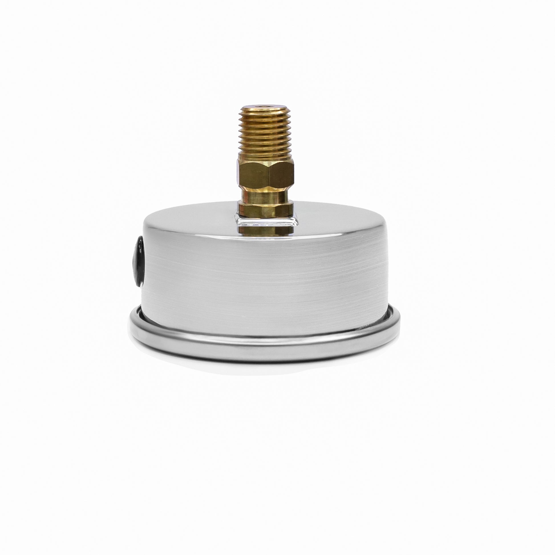 Angstrom pressure gauge, dial 63mm, center back mount, side view