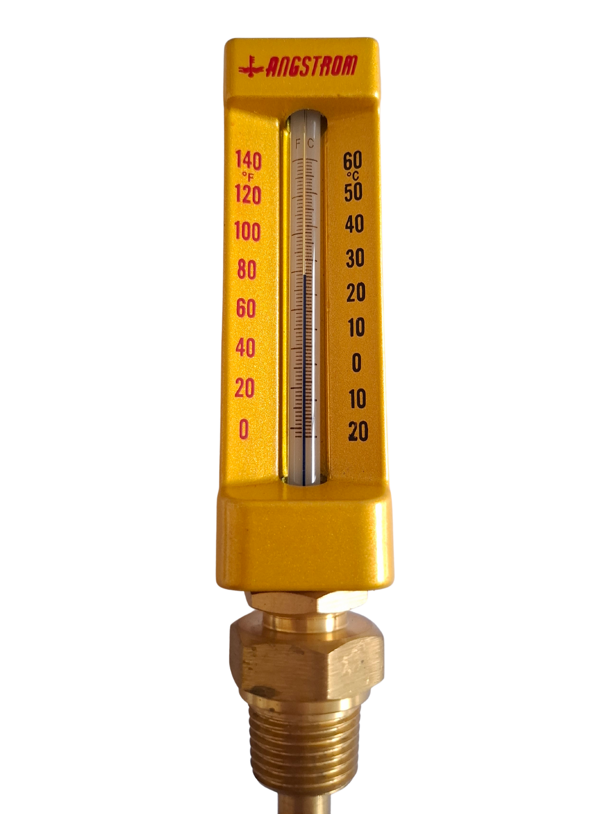 Angstrom v-shape thermometer, dial 110mm, lm, -20/+60C