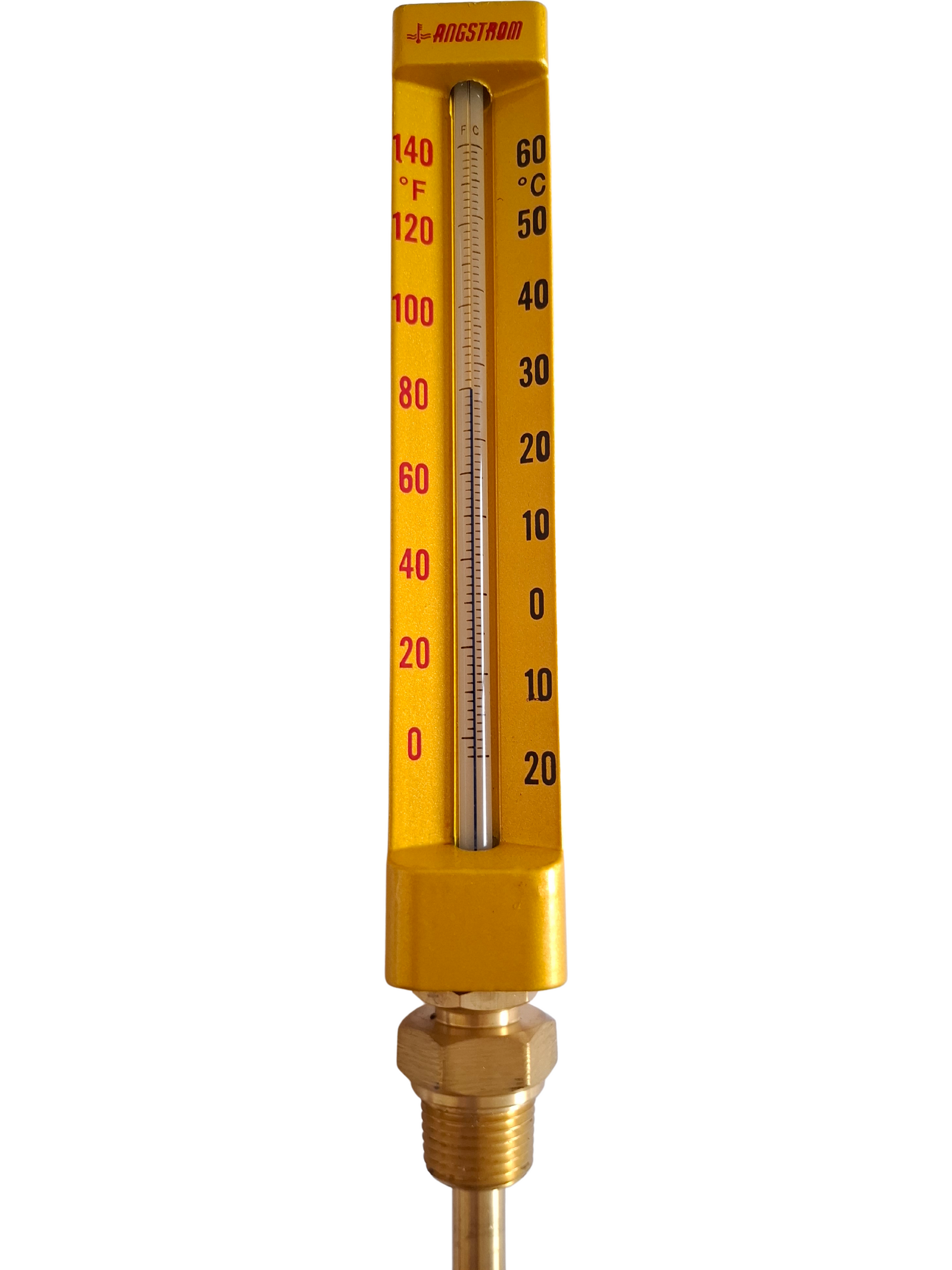 Angstrom v-shape thermometer, dial 200mm, lm, -20/+60C