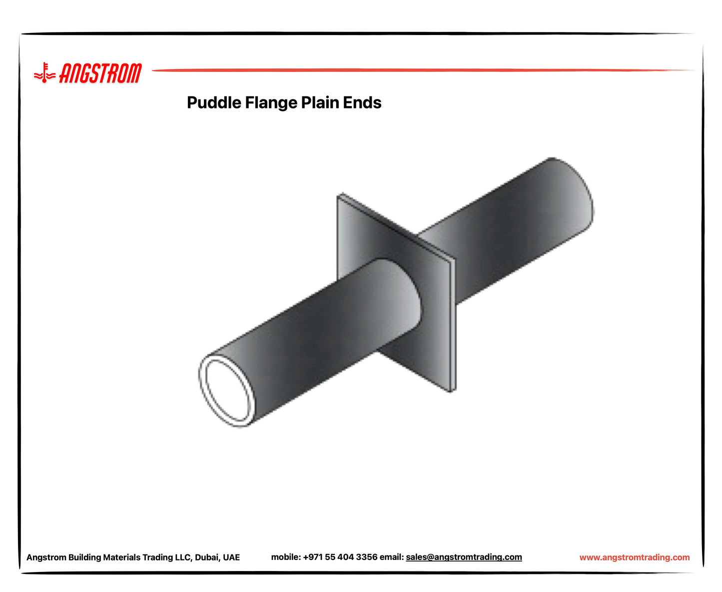 Pipe Puddle Flange UAE | GI CI SS UPVC HDPE | 40mm 50mm 100mm 150mm ...
