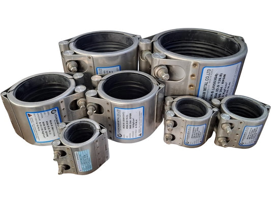 Pipe Repair Clamps in white background