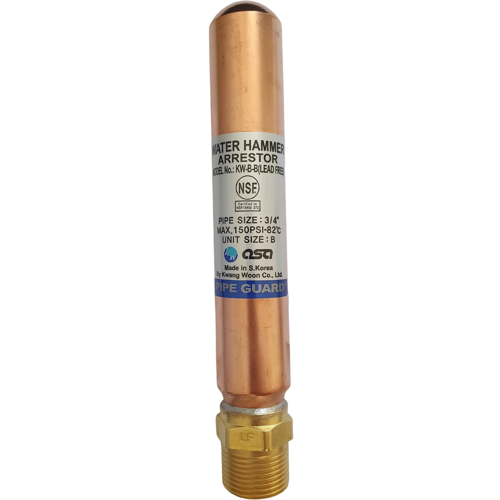 asa kwang woon water hammer arrestor 3/4”
