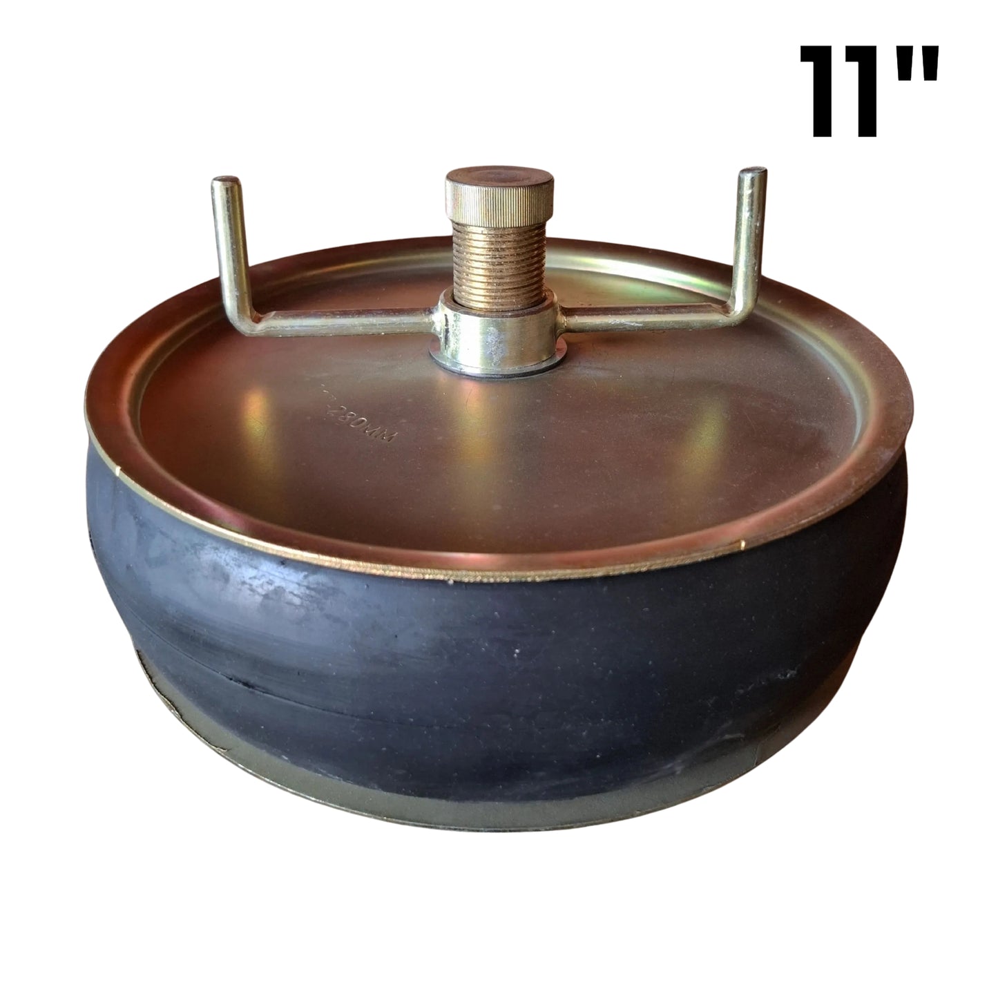 11-inch test plug on a white background